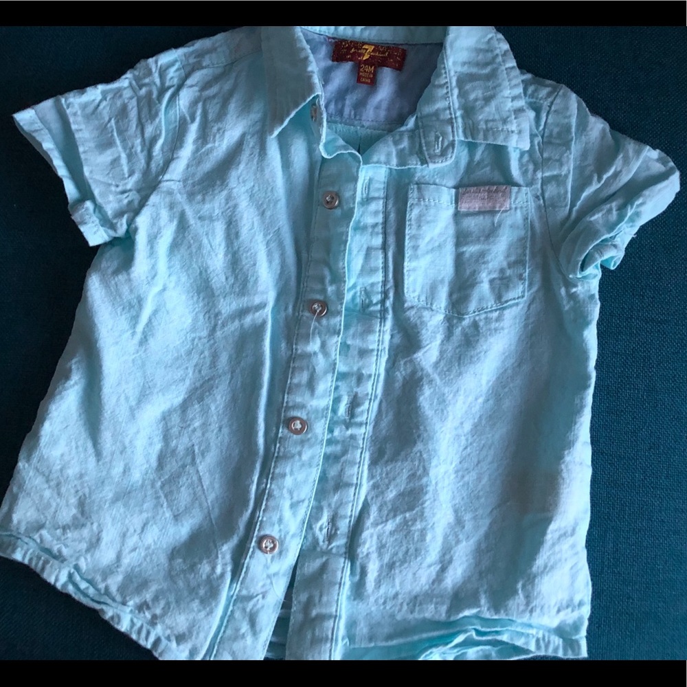 7 for all Mankind Short Sleeve Button Down